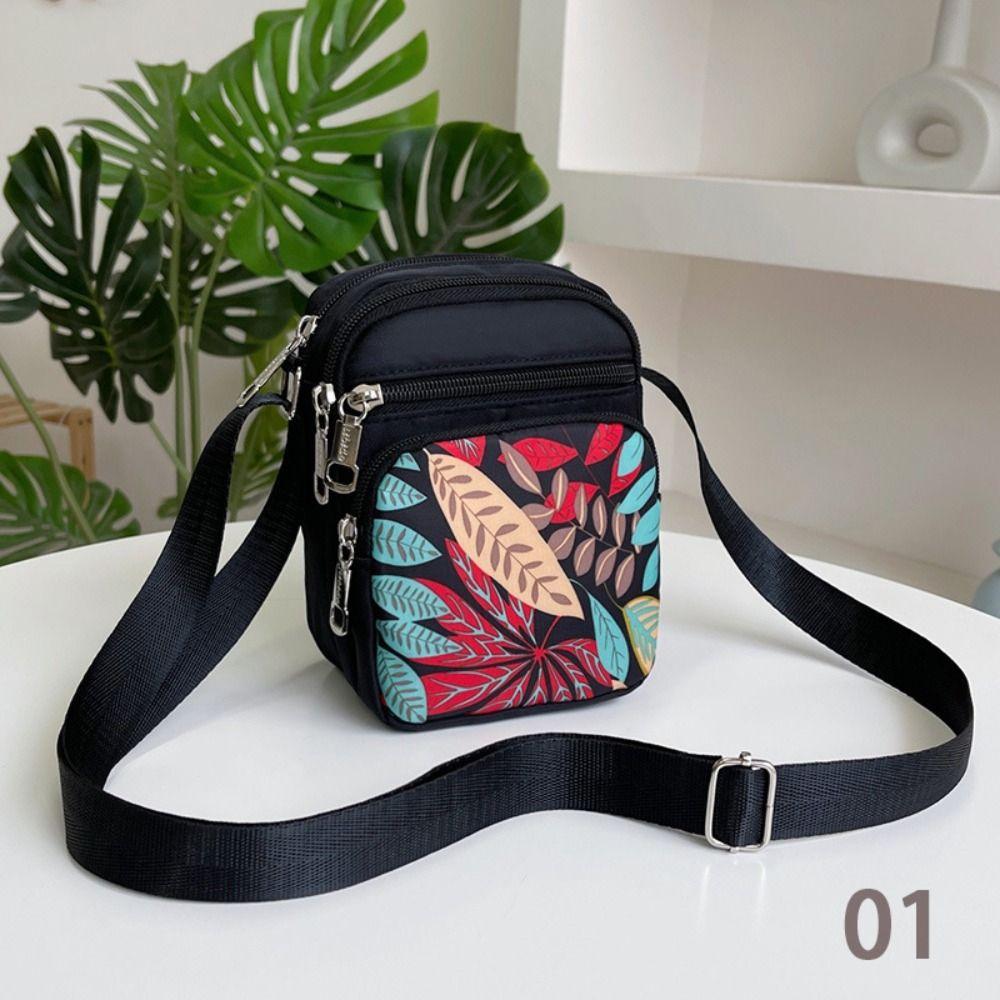 Печать Маленькая Квадратная Сумка Нейлоновые Нагрудные Сумки Повседневная Сумка Через Плечо Мужчины Женщины