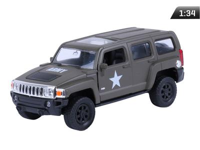 Модель 1:34, HUMMER H3, АРМИЯ США, хаки (А880ХХ3УКХ)