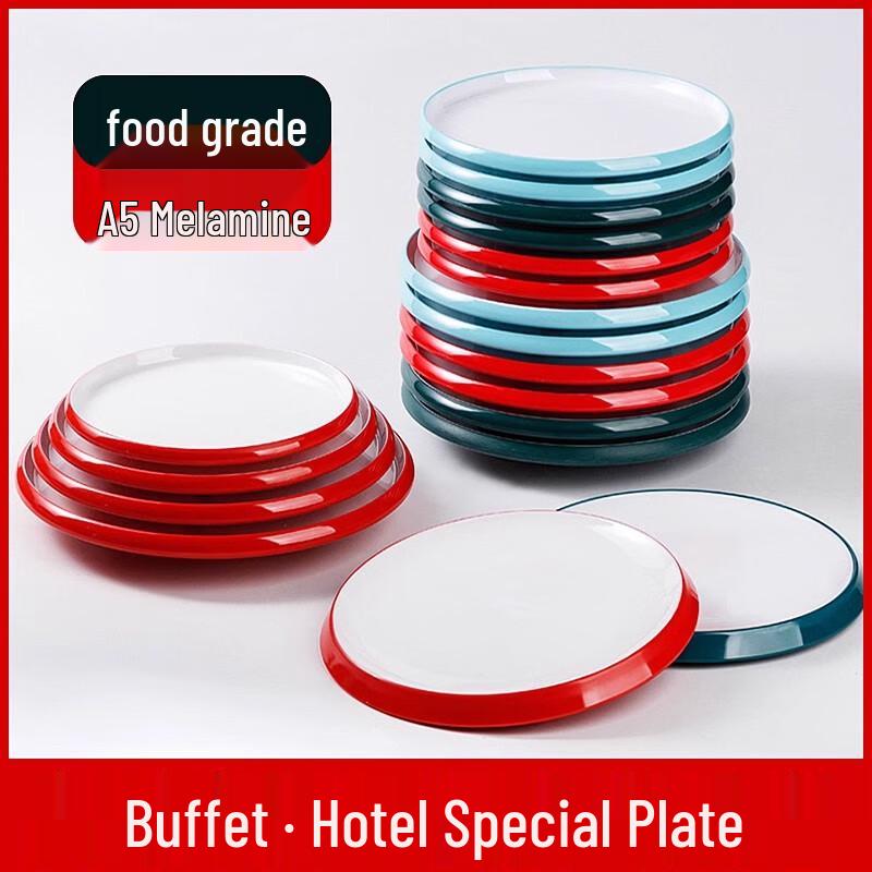 Nordic Melamine Round Dinner Plate