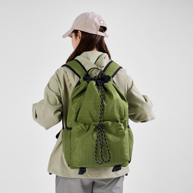 Клетчатый водонепроницаемый рюкзак Мужской рюкзак для активного отдыха Женский дорожный рюкзак большой вместимости