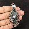 Evil Eye Picasso Jasper Copper Pendant Gemstone Jewelry Copper Wire Wrapped Pendant Handmade Pendant Moonstone Wire Jewelry Gift For Friend