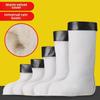 Men's High Tube Warm Rain Boots with Cotton and Velvet Lining