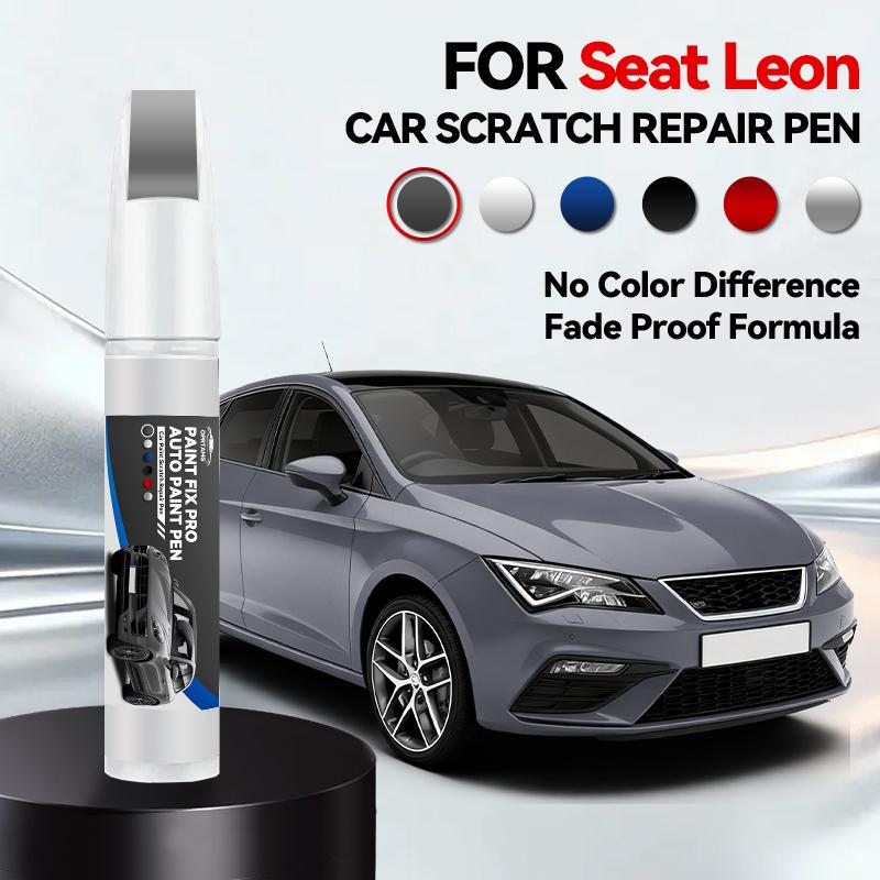 Car Paint Repair Pen For 1999-2025 SEAT Leon Paint Scratch Repair Accessories Asphalt Blue White Red Midnight Black Silver