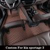 Автомобильный коврик на заказ для Kia Sportage 3 2011 2012 2013 2014 2015 2016 2017 подушечки для ног роскошные коврики ковер интерьер авто