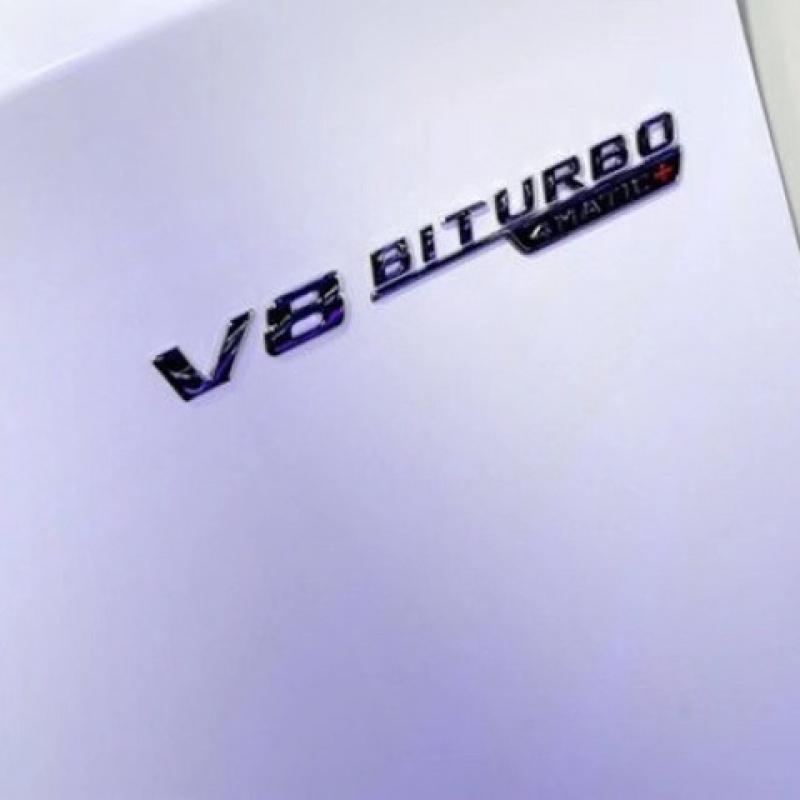 FUP1 Car Fender Side Emblem V8 Biturbo 4matic Logo For Mercedes C63S W205 E63S W213 S63 W222 GLC63S X253 GLE63S W167 AMG Accessories