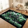 Motorcycle Biker Theme Soft Crystal Velvet Rug Custom Name & Text Print Non Slip Floor Rug for Bedroom Living Room