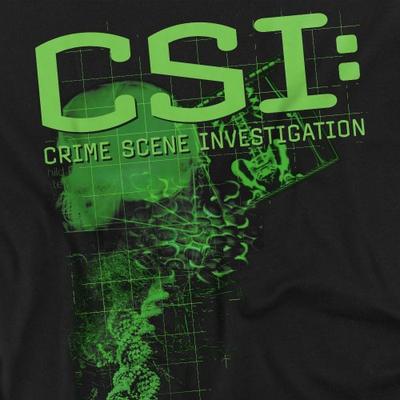 Футболка унисекс для взрослых с доказательствами CSI