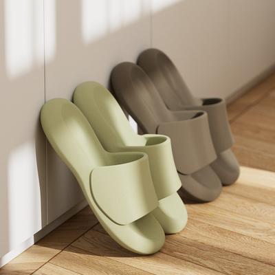 Тапочки с теплым краем мужские летние для дома нескользящие для ванной банные толстая подошва eva парные сандалии мужские