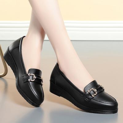 Весна Осень Женские Туфли-лодочки Неглубокие Туфли Лакированная Кожа Мягкая Подошва Кристалл Высокие Каблуки Лоферы Модные Дышащие Одинарные Элегантные