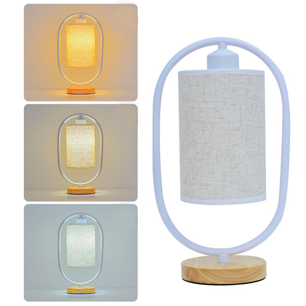 Dimmable Table Lamp 3 Color Temperature LED Desk Lamp Retro Bedside Lamp  Bedroom