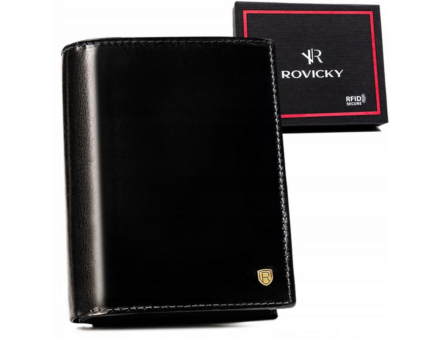 Large men's leather wallet - Rovicky