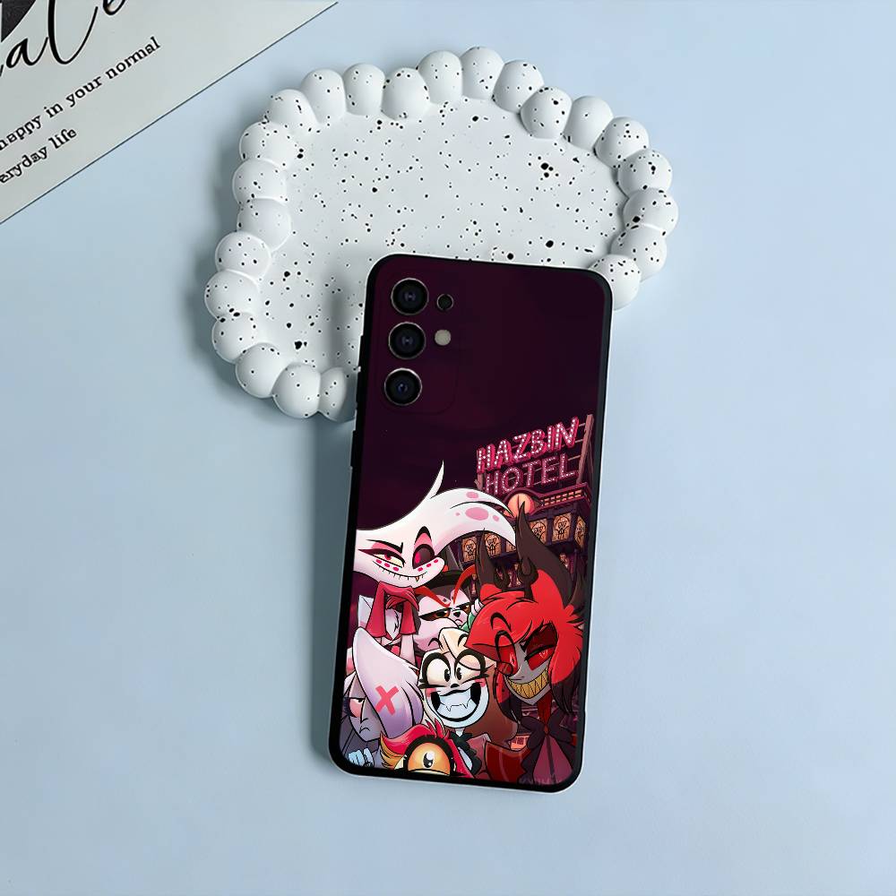 Чехол для телефона A-Angel Dust H-Hazbin H-Hotel для Samsung S25, S24, S21, S22, S23, S30, Ultra, S20, Plus, Fe, Lite, Черный Мягкий Силикон