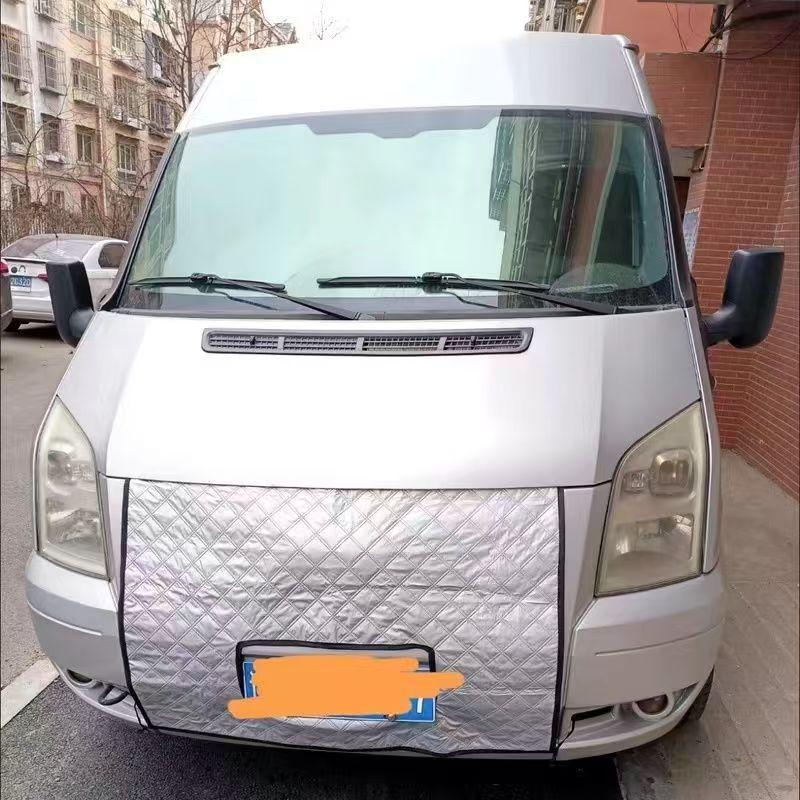 Универсальный зимний чехол-утеплитель для лобового стекла и радиатора автомобиля