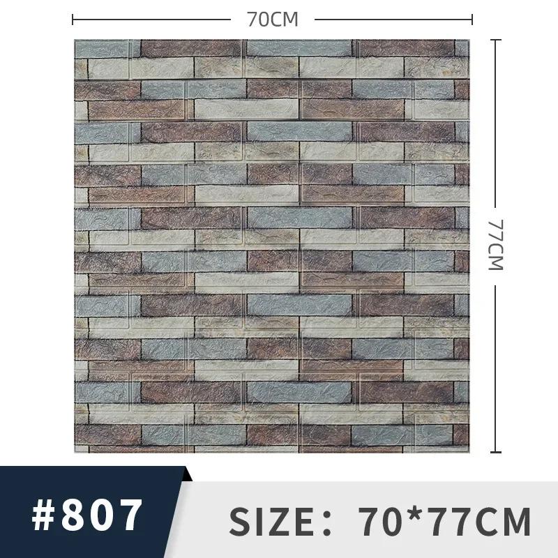 Самоклеящиеся 3D Трехмерные Наклейки на Стену Пенокирпич Узор Декоративные Наклейки Ретро Тренд Фоновые Обои muraux