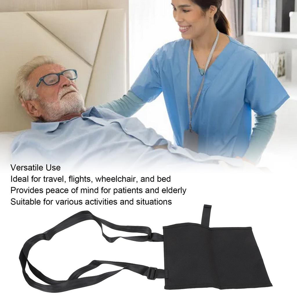 Urine Drainage Bag Holder with Adjustable Strap Quick Release Button Portable Urine Bag Cover Black