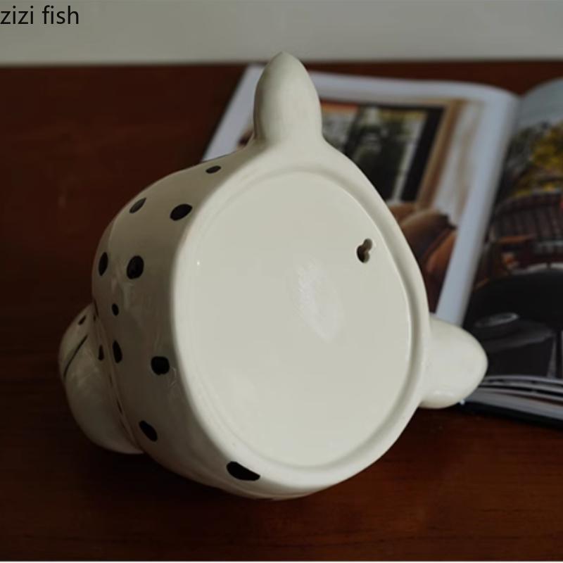 Керамическая ваза для цветов с изображением леопарда, настенная ваза с изображением животных, декоративные вазы, цветочные композиции, гидропонные вазы, украшения, орнамент