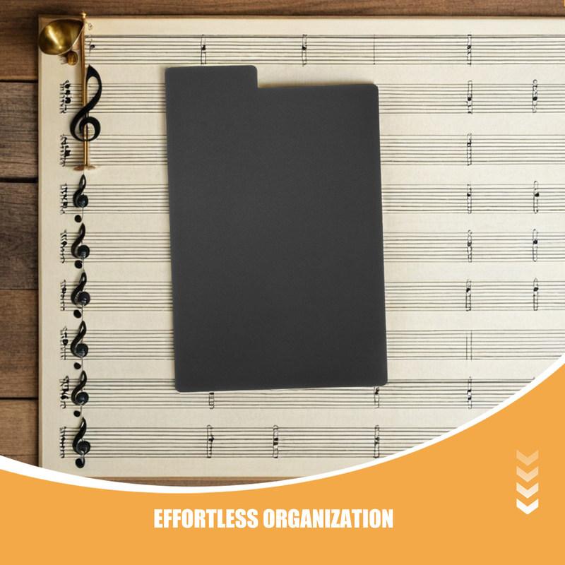 20Pcs Black Vinyl Record Dividers Plastic Heavy Duty Album Separator Record Shelf Organizer Storage Index Card Dividers