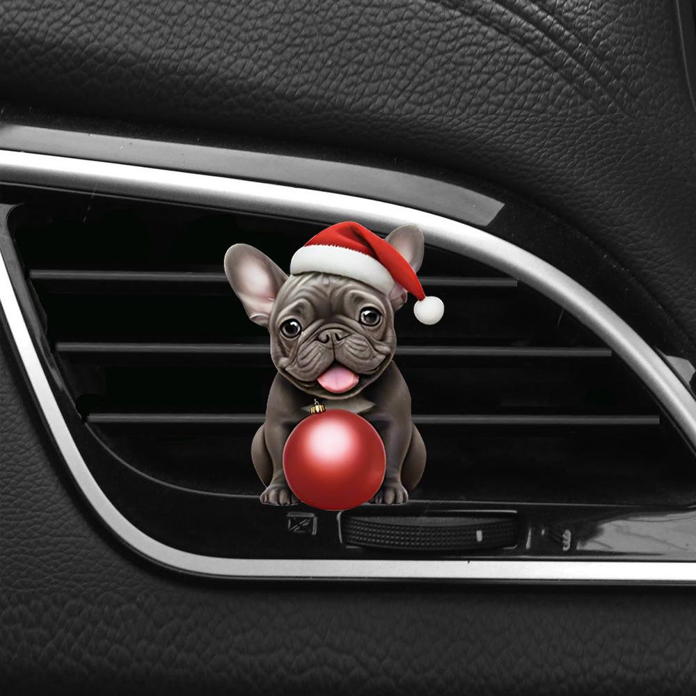 Милый мультяшный 2D котенок, клипса для вентиляции, освежитель воздуха для автомобиля, аромадиффузор для воздуховыпускного отверстия автомобильного кондиционера, украшение салона автомобиля