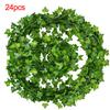 12/24 шт., висячие искусственные листья плюща, гирлянда из ротанга, виноградная лоза, растение, свадебный декор