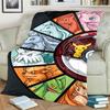 Pokémon Comfortable  Print Flannel Blanket for Travel, Bedrooms, Sofas, Beds, Chairs, Picnics-kwq174