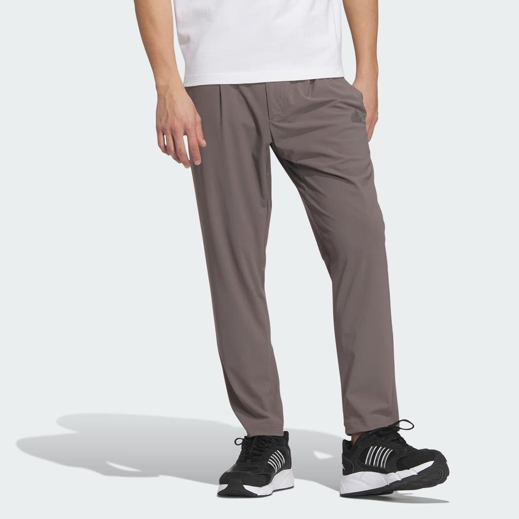 Adidas Однотонные облегающие спортивные повседневные брюки на молнии с защитой от солнца, мужские брюки темно-серого цвета JD5232