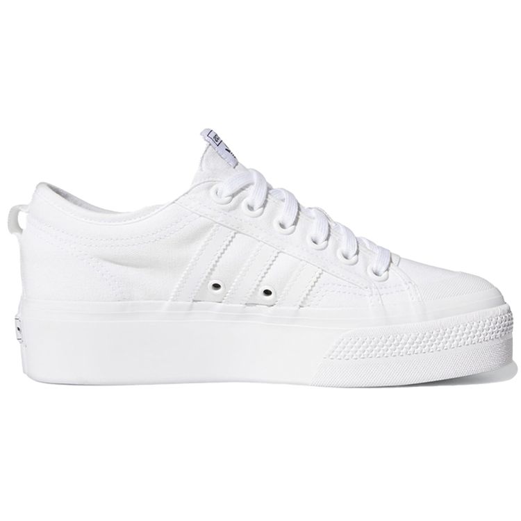 Adidas Nizza Platform Triple White Women Sneakers Cloud-White FV5322
