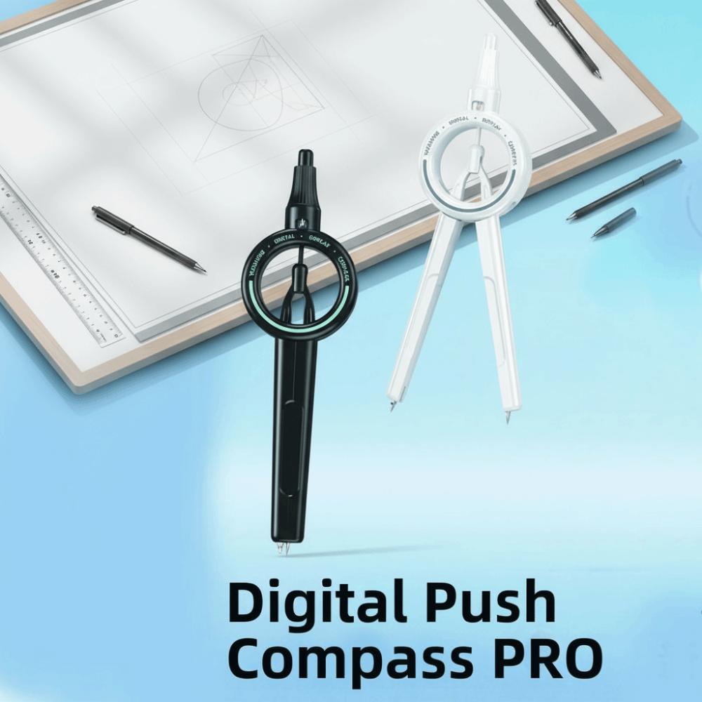 Digital Radius Display Circle Drawing Gauge Precision Press Compass  Ruler  Primary School Exams