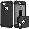 3 в 1 Прочный противоударный чехол-броня для iPhone 7 8 Plus Мягкий ТПУ Силикон Жесткий Пластик Защитная задняя крышка