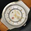 AUTOMATIC VINTAGE RICOH R31 JAPAN MENS SILVER COLOR DIAL WATCH A701948-5 R207-a701948