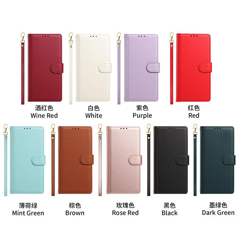 Flip cover mobile phone case is suitable for Apple 17E Samsung Iphone mobile phone leather case card magnetic splicing leather protection