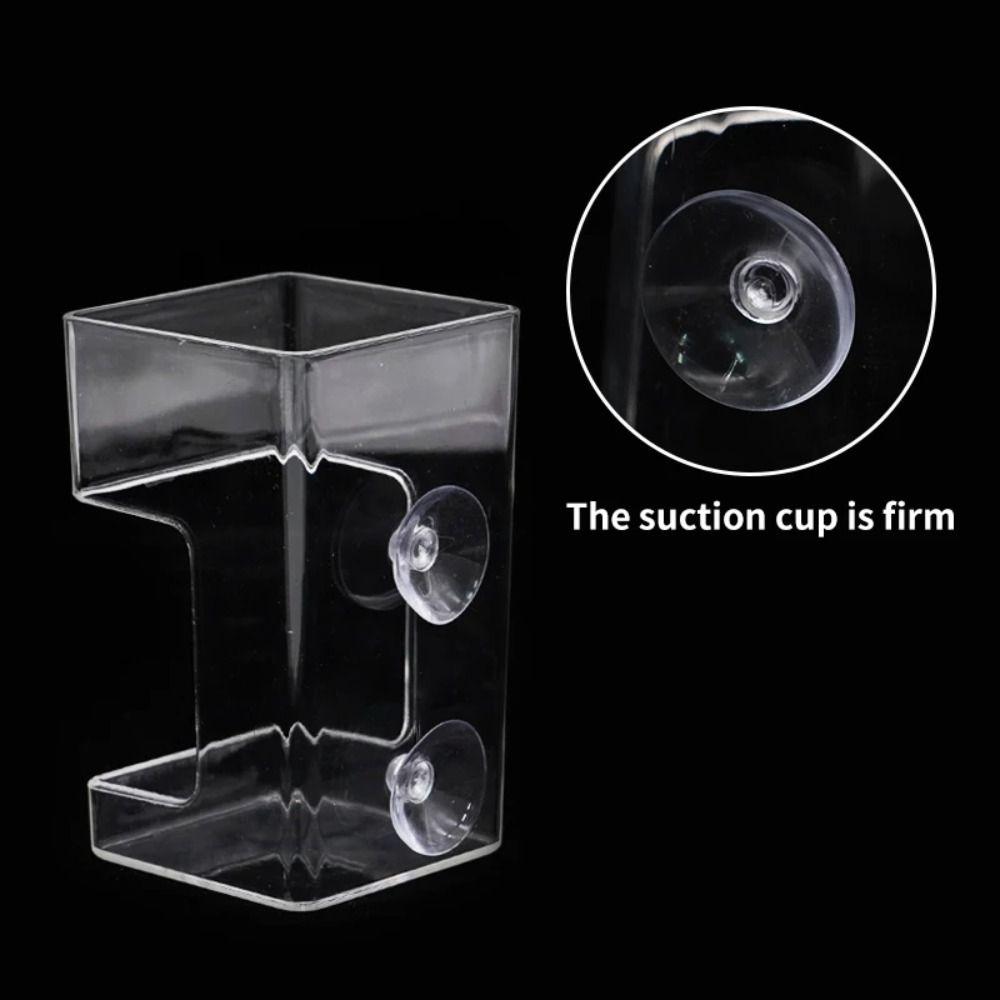 Suction Cup Aquarium Feeders Ring Acrylic Fish Tank Food Dispenser for Baby Fish Shrimp
