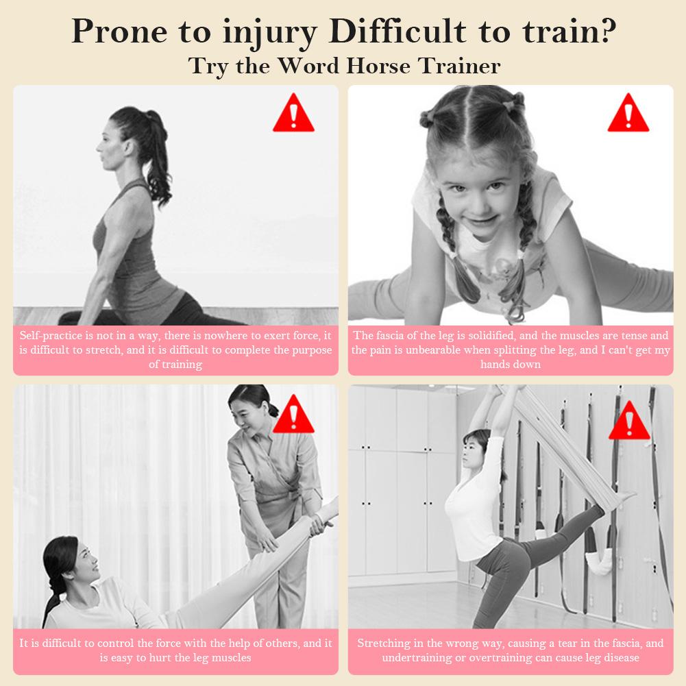 Машина для растяжки ног Тренажер для шпагата Регулируемая Максимальная нагрузка 150 кг Оборудование для фитнес-тренировок для балета йоги спорта