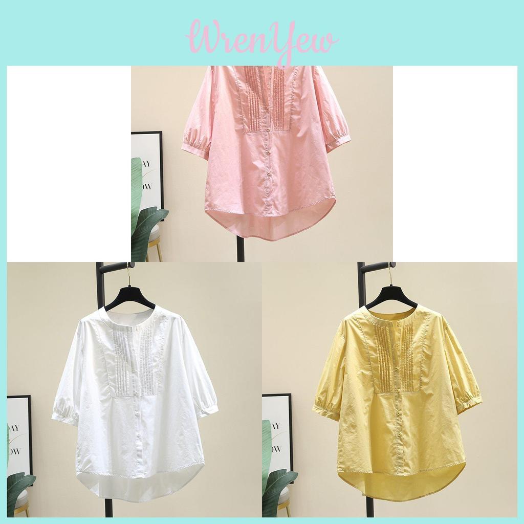Cotton Short Sleeve Shirt With 3d Effect And Loose Fit For Summer Casual Wear