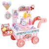 Funk Doggie Play Shop Shopping Cart for Kids Play Shop Ice Cream Cart Play Set Wheelbarrow Pretend Play for Girls Play Cart Assembly Type Pretend Play