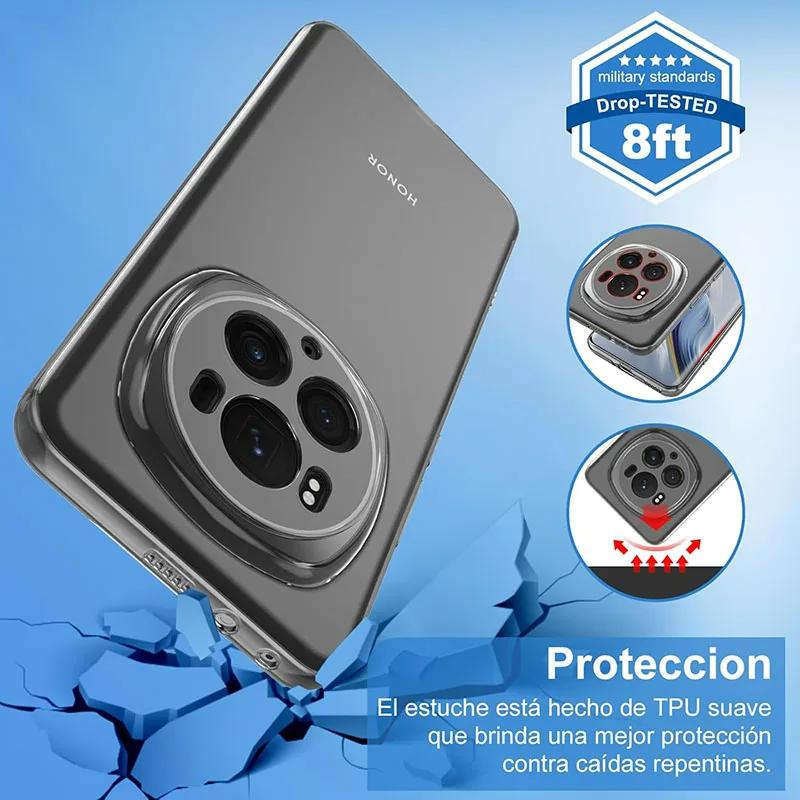 Прозрачный силиконовый мягкий чехол для телефона Huawei Honor Magic 7 6 5 4 Magic7 Magic6 Magic5 Pro Lite Ultimate Ультратонкий чехол Ударопрочный