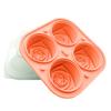 Форма для льда Rose Ice Cube Mold, большой ледяной шар для коктейлей, 3D-форма для льда в форме цветка, силиконовый поддон для заморозки больших кубиков льда для виски, бурбона, кофе, пива