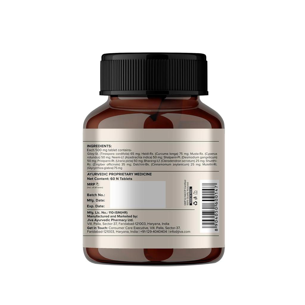 Jiva Flucon Tablet 500mg 60 Tablet (Pack of 3) for Respiratory Support, Immunity Boost, Cough & Cold Relief