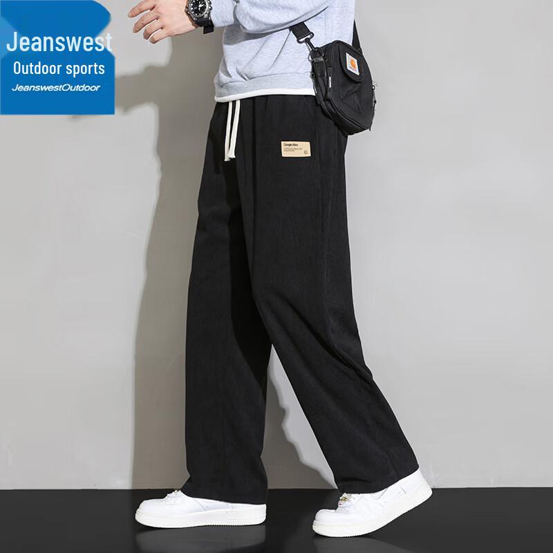 Jeanswest Men's Corduroy Loose Straight Casual Pants