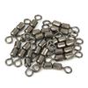 Steel 2# 4# 6# 8# 10# Bearing Barrel Double Rolling Heavy Duty Ball Fishing Swivel Connector
