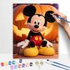disney mickey mouse pumpkin digital oil painting hand painting kit diy home decoration