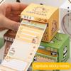Cartoon Pull Out Roll Memo Pad Sticky Notes Cute Capybara Memo Pad Reading Notes
