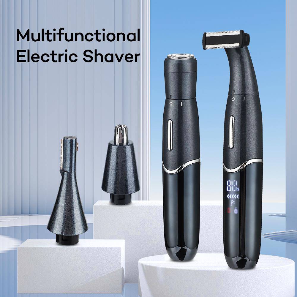 Multifunction Trimmer Set 4 In 1 Shaving Machine Nose Ear Leg Pussy Under Hair Cutter Beard Body Electric Razor Woman Man Sex Haircut