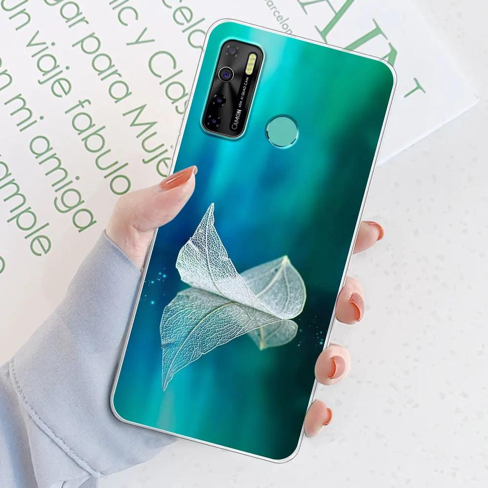 Чехол-бампер для Tecno Spark 5 Pro / Tecno Camon 15 Air / Camon15, прозрачный, из мягкого силикона TPU, или чехол для Tecno Spark 5