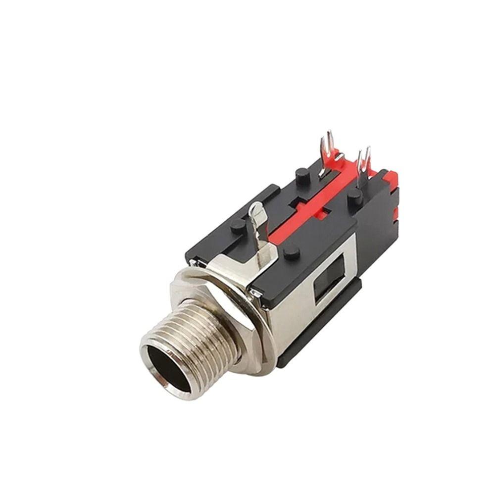 Mono/Stereo Phone Audio Connector Earphone Jack Socket Female Jack Connector Panel Mount Adapter