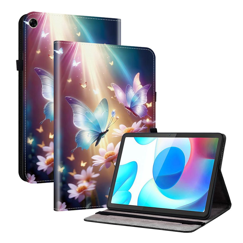 Чехол для планшета Realme Pad из искусственной кожи — 11 стилей! Прочный, с 2 слотами для подставки, держателем для карандашей и слотами для карточек, гибкая задняя крышка из ТПУ