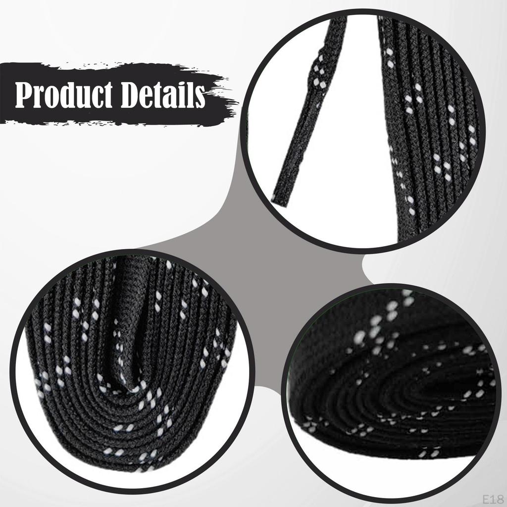 Hockey Skate Laces Boots Multipurpose Flat Figure