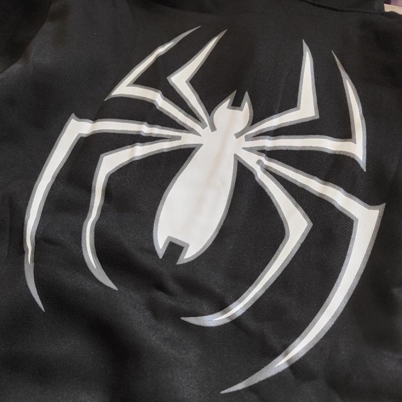 European and American Autumn and Winter Printed Zippered Hooded Jacket, Street Trendy Men's and Women's Loose Fitting Sweaters