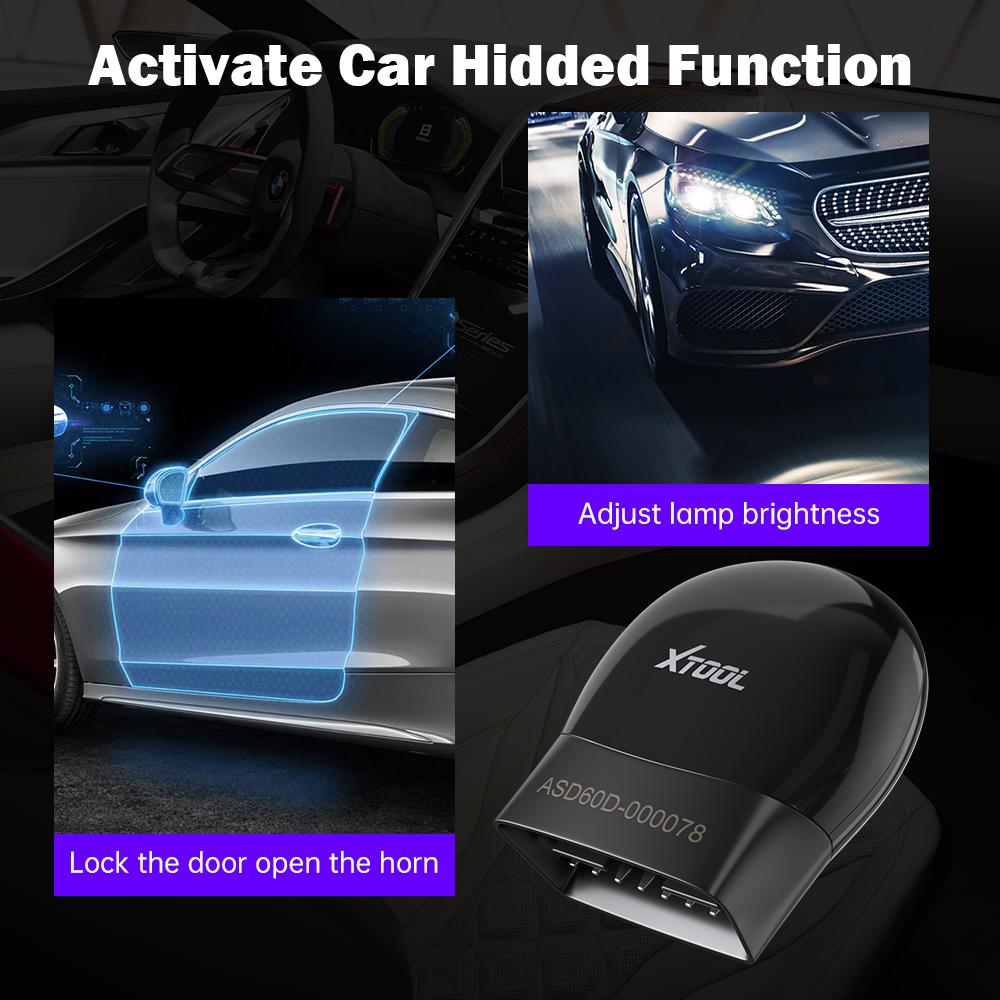 XTOOL ASD60 OBDII Scanner For Benz/VW/BMW,Bidirectional Control,SAS/EPB Reset,Full Systems Diagnostic Tools,Lifetime Free Update