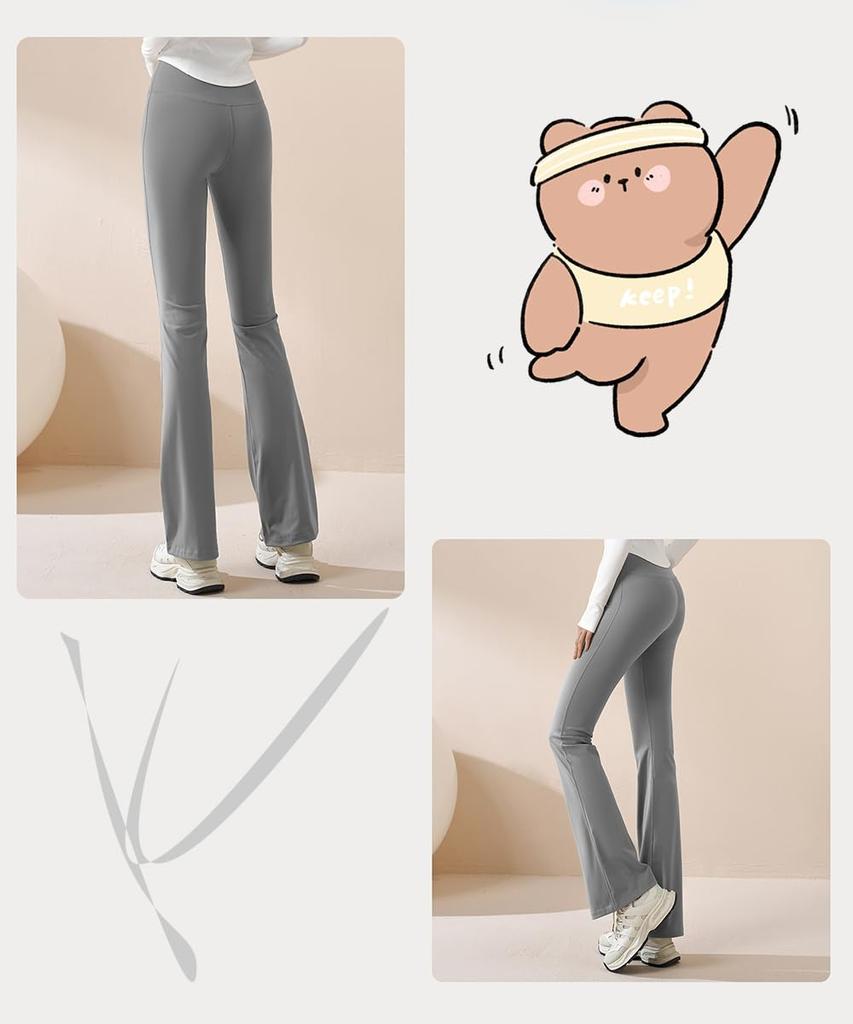 Karsaer Клеш Буткат Йога Укороченные Танцевальные Длинные Эластичные Пилатес Милые и Стильные Йога Однотонные A0005 Женские Брюки, Длина, Брюки, Брюки, Брюки, Брюки,