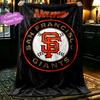 [1pc San Francisco Giants (3) Blanket] All-Season Blanket - Cozy Blanket for Sofa Couch Home Decoration, Digital Printed Nap Blanket